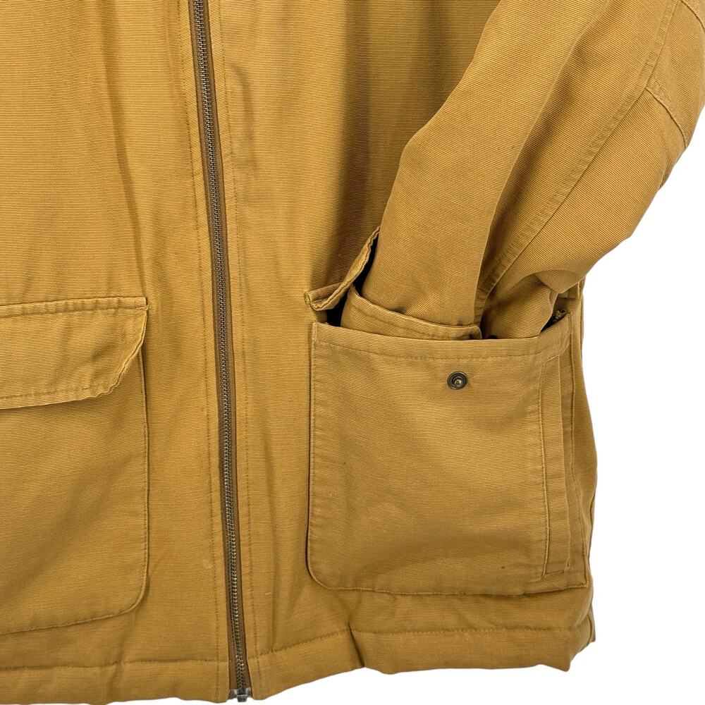 Eddie Bauer Chore Coat Down Quilted Lining Men's LG TALL Field Jacket Distressed - Picture 5 of 16